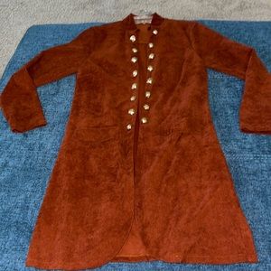 Brown button down coat